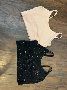 Born Primitive Bundle 2 Women’s Sparkle Longline Bra w/ cross back detail